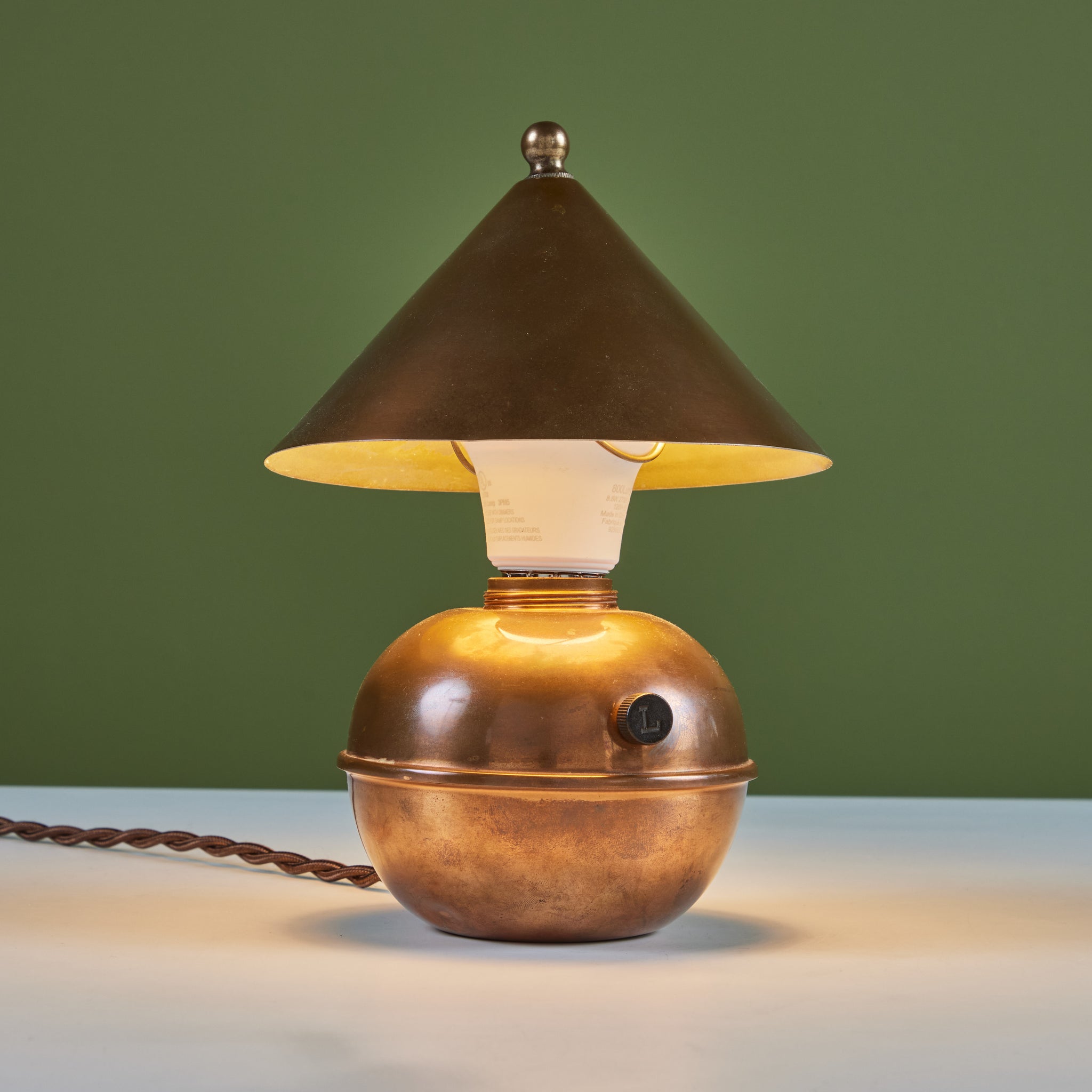 ON HOLD ** Copper Glow Lamp by Ruth Gerth for Chase