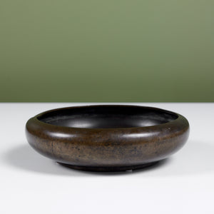 ON HOLD ** Cast Bronze Modernist Bowl