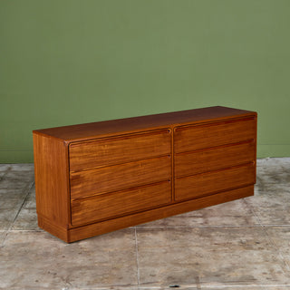Six Drawer Teak Dresser by Nils Jonsson for Tørring Møbelfabrik