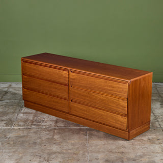 Six Drawer Teak Dresser by Nils Jonsson for Tørring Møbelfabrik