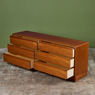 Six Drawer Teak Dresser by Nils Jonsson for Tørring Møbelfabrik