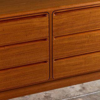 Six Drawer Teak Dresser by Nils Jonsson for Tørring Møbelfabrik