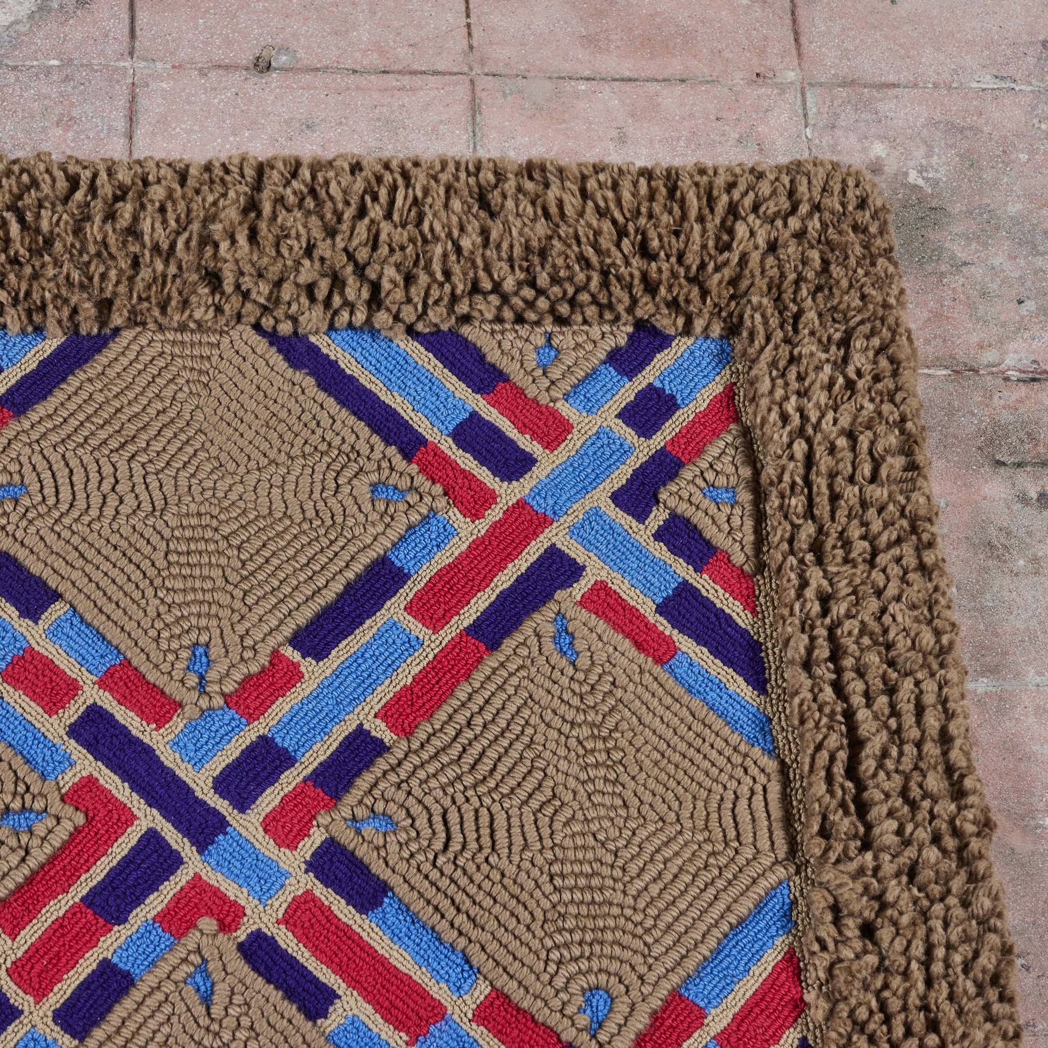 Geometric Shag Rug