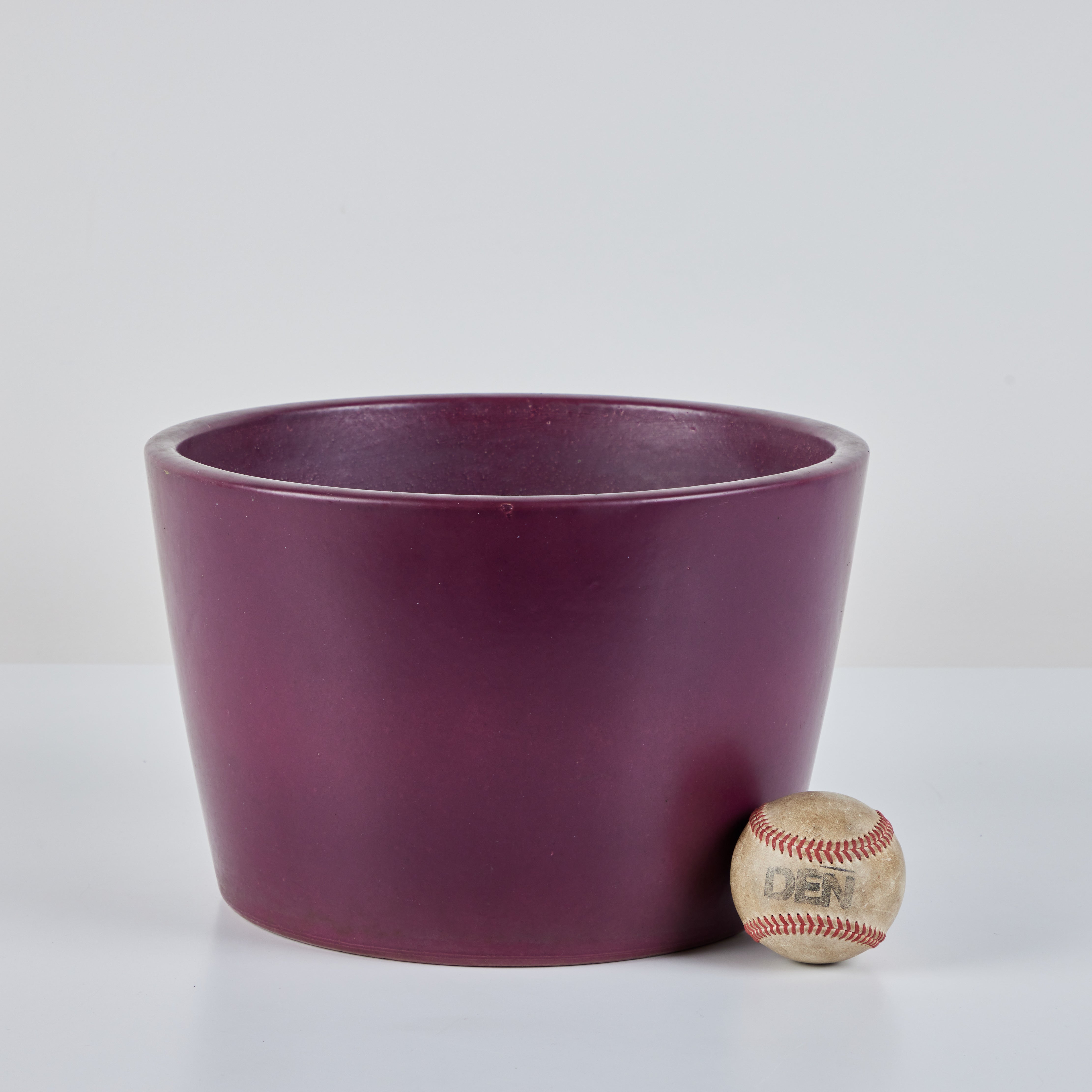 purple ceramic plant pot Malcolm Leland Purple Planter for Architectural Pottery – DEN