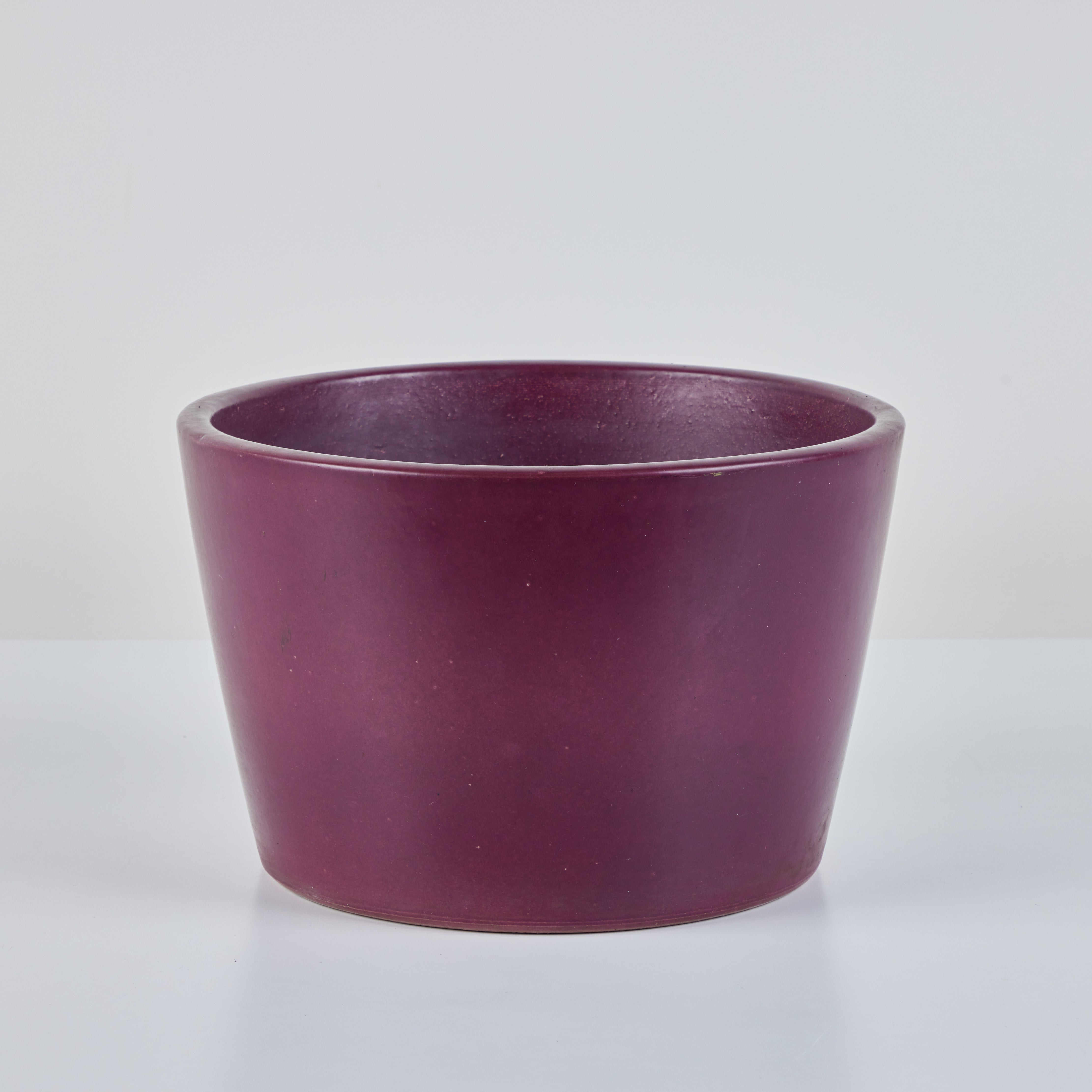 dark purple plant pot Malcolm Leland Purple Planter for Architectural Pottery – DEN