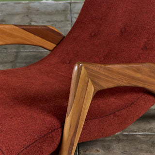 Adrian Pearsall "Crescent" Chaise Lounge for Craft Associates