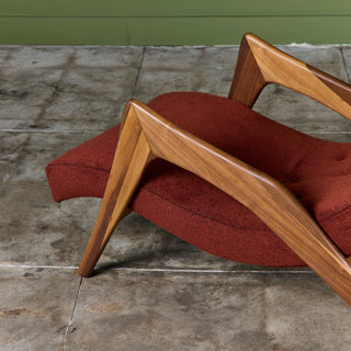Adrian Pearsall "Crescent" Chaise Lounge for Craft Associates