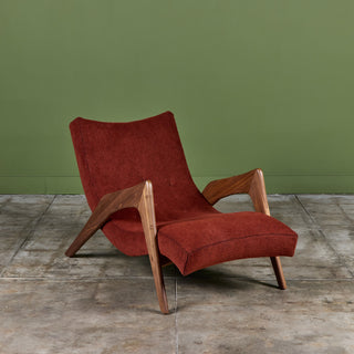Adrian Pearsall "Crescent" Chaise Lounge for Craft Associates
