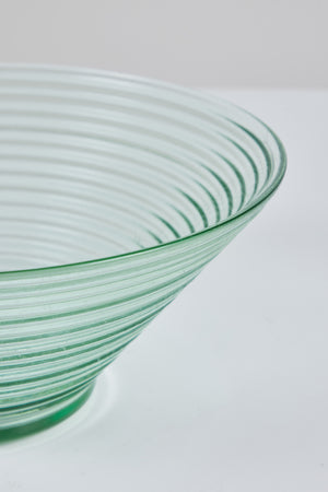 Aino Aalto Ribbed Glass Bowl for Iittala