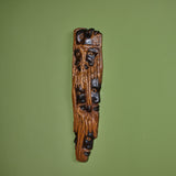 Alphaious Campbell Wood Carved Profile of a Man