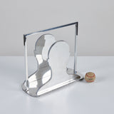 Aluminum Silhouette Magazine Rack