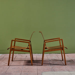 Pair of Early Alvar Aalto 'Hallway' Chairs 'Model 403' for Finmar