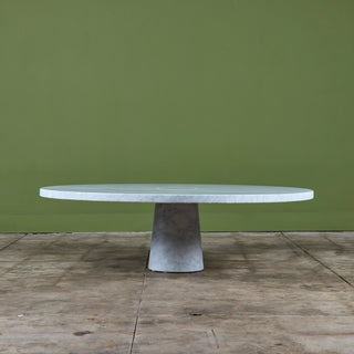 Angelo Mangiarotti Carrara Marble Coffee Table for Skipper