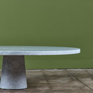 Angelo Mangiarotti Carrara Marble Coffee Table for Skipper