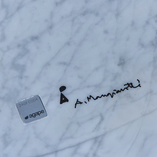 Angelo Mangiarotti Carrara Marble Coffee Table for Skipper