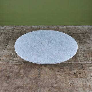 Angelo Mangiarotti Carrara Marble Coffee Table for Skipper