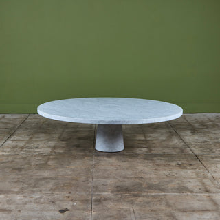 Angelo Mangiarotti Carrara Marble Coffee Table for Skipper