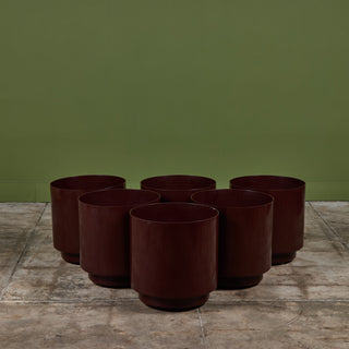 Maroon Planter by Anna Castelli Ferrieri for Kartell