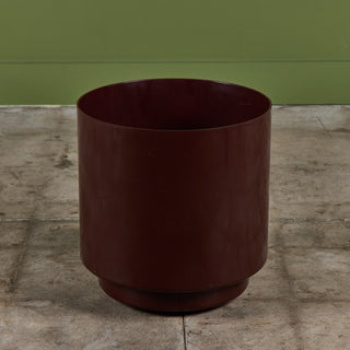 Maroon Planter by Anna Castelli Ferrieri for Kartell