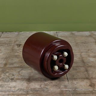 Maroon Planter by Anna Castelli Ferrieri for Kartell