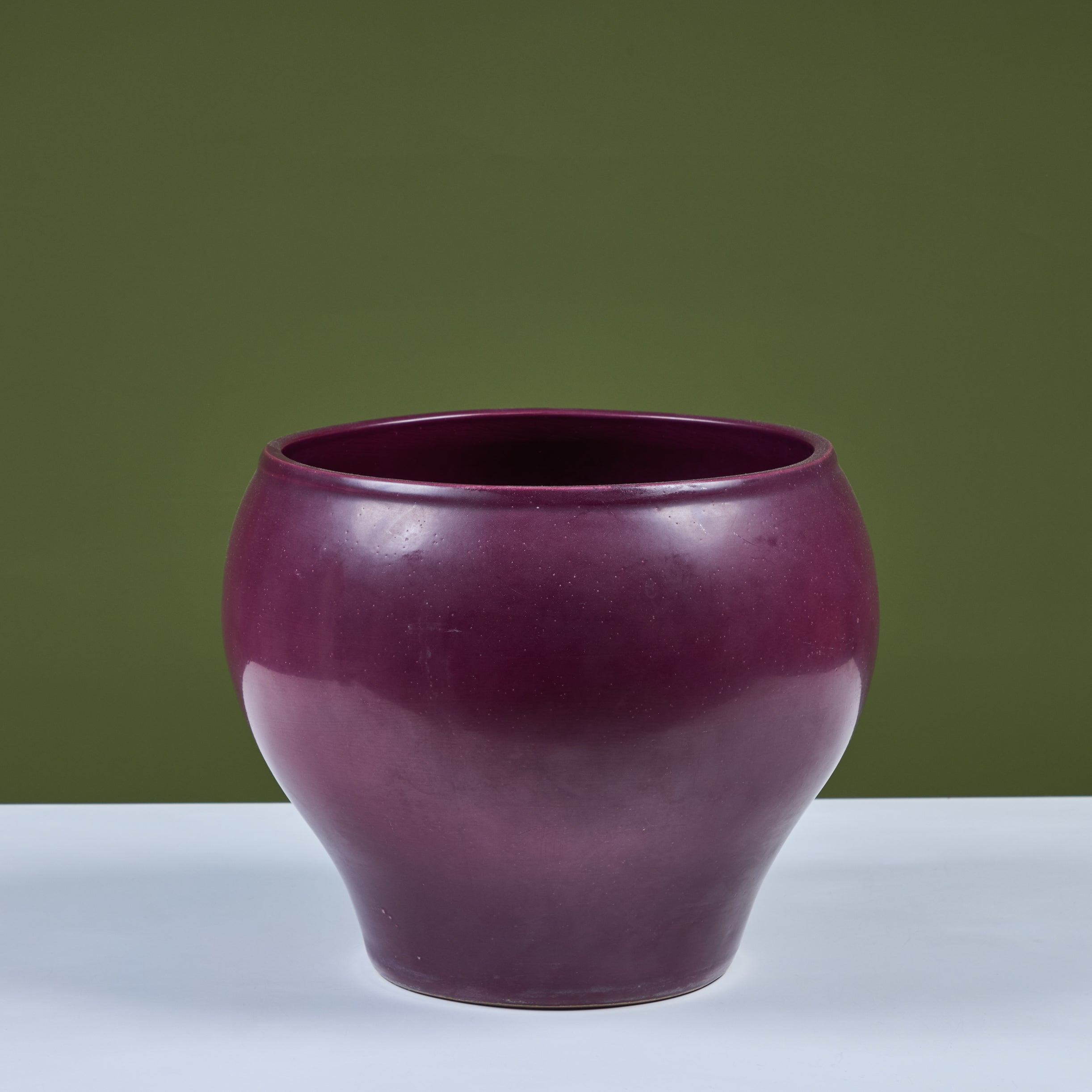 purple plant pots Architectural Pottery Purple Glazed Bell Planter