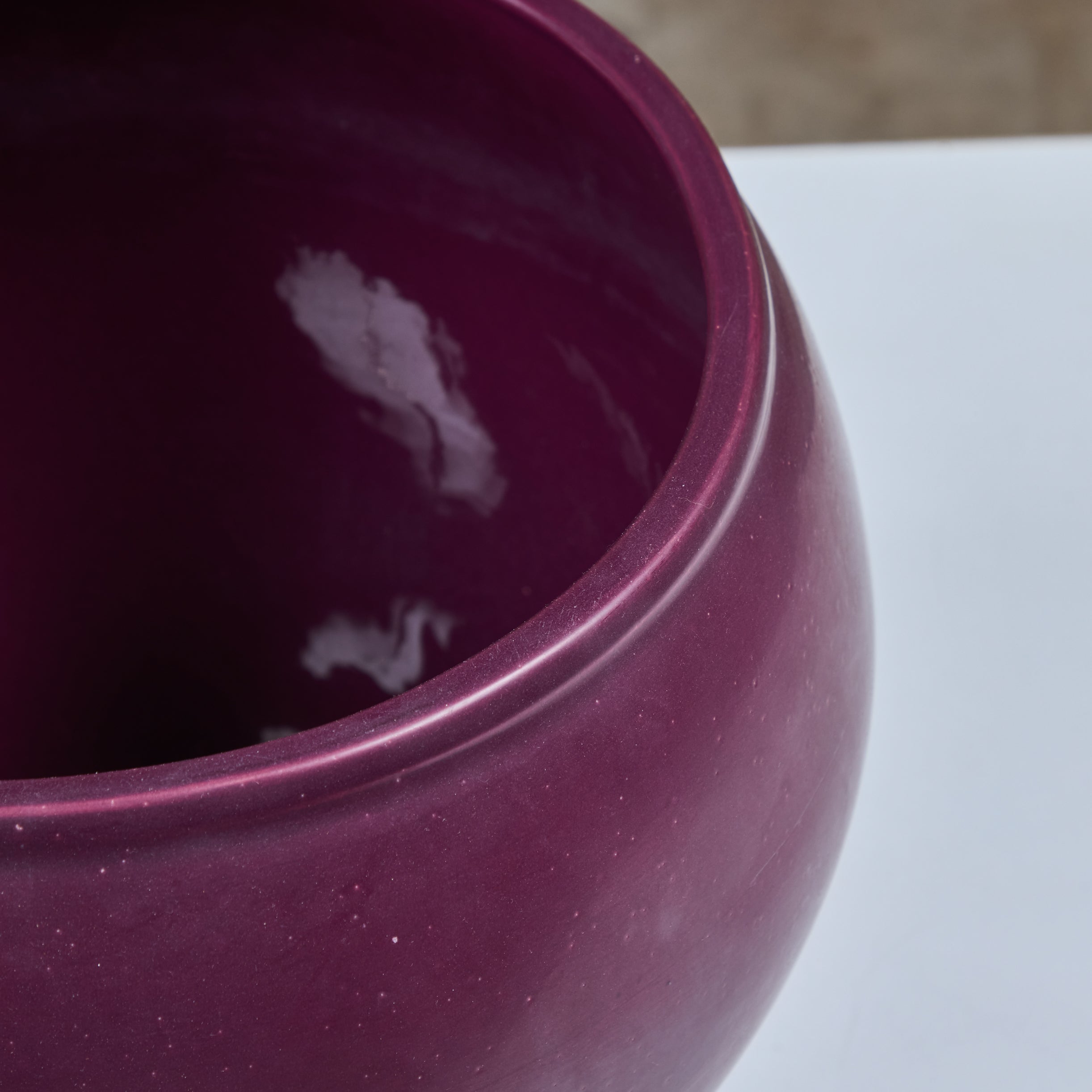 purple plant pots Architectural Pottery Purple Glazed Bell Planter
