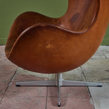 Leather Egg Chair by Arne Jacobsen