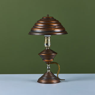 Art Deco Copper Table Lamp