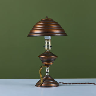 Art Deco Copper Table Lamp