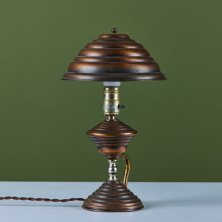 Art Deco Copper Table Lamp