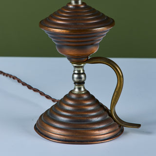 Art Deco Copper Table Lamp