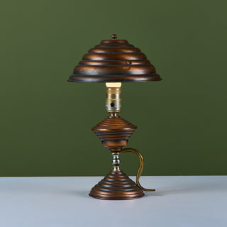 Art Deco Copper Table Lamp