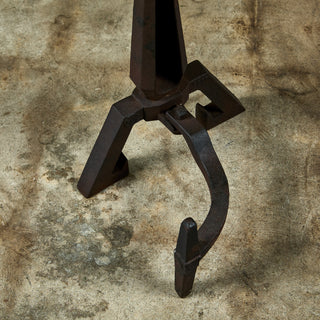 Arts and Crafts Andirons for Bradley and Hubbard