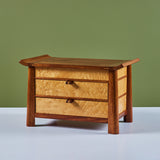 Birdseye Maple and Mahogany Jewelry Box