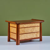 Birdseye Maple and Mahogany Jewelry Box