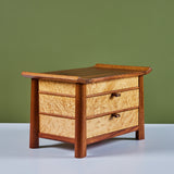 Birdseye Maple and Mahogany Jewelry Box