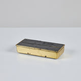 Ben Seibel Leather and Brass Lidded Box for Jenfred-Ware