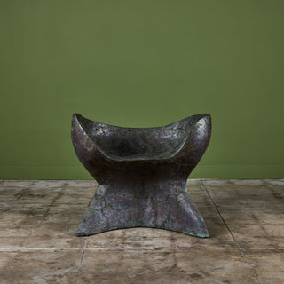 Bill Anson Copper Clad Patchwork Sculptural Chair