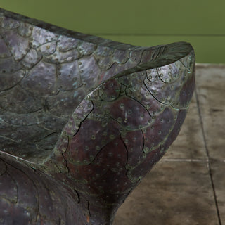 Bill Anson Copper Clad Patchwork Sculptural Chair