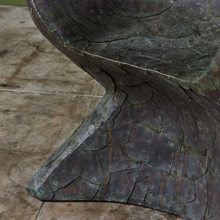 Bill Anson Copper Clad Patchwork Sculptural Chair