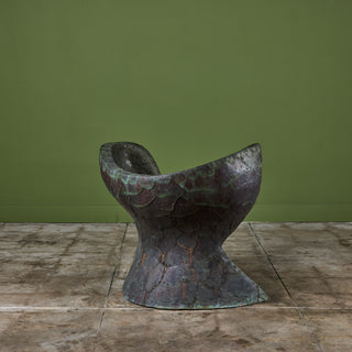Bill Anson Copper Clad Patchwork Sculptural Chair