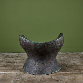 Bill Anson Copper Clad Patchwork Sculptural Chair