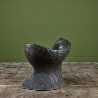 Bill Anson Copper Clad Patchwork Sculptural Chair