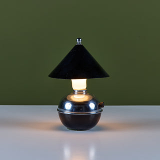 Chrome and Enamel Shade Glow Lamp by Ruth Gerth for Chase