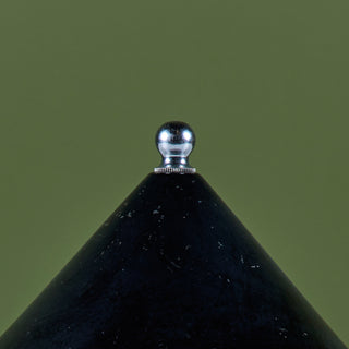 Chrome and Enamel Shade Glow Lamp by Ruth Gerth for Chase