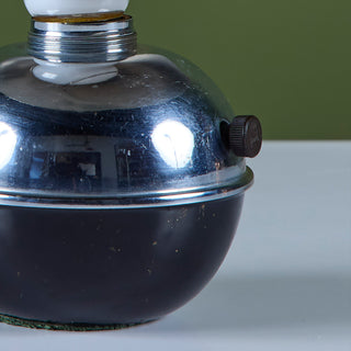 Chrome and Enamel Shade Glow Lamp by Ruth Gerth for Chase