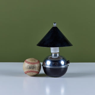 Chrome and Enamel Shade Glow Lamp by Ruth Gerth for Chase
