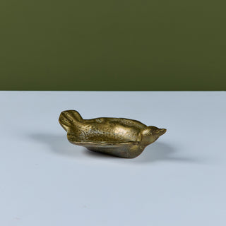 Solid Brass Bird Dish
