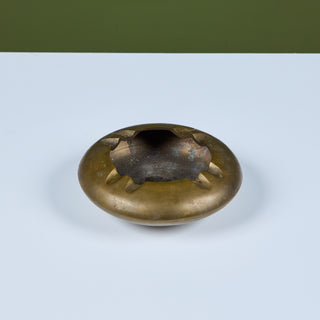 Chinese Brass Ashtray Bowl