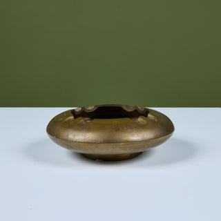 Chinese Brass Ashtray Bowl